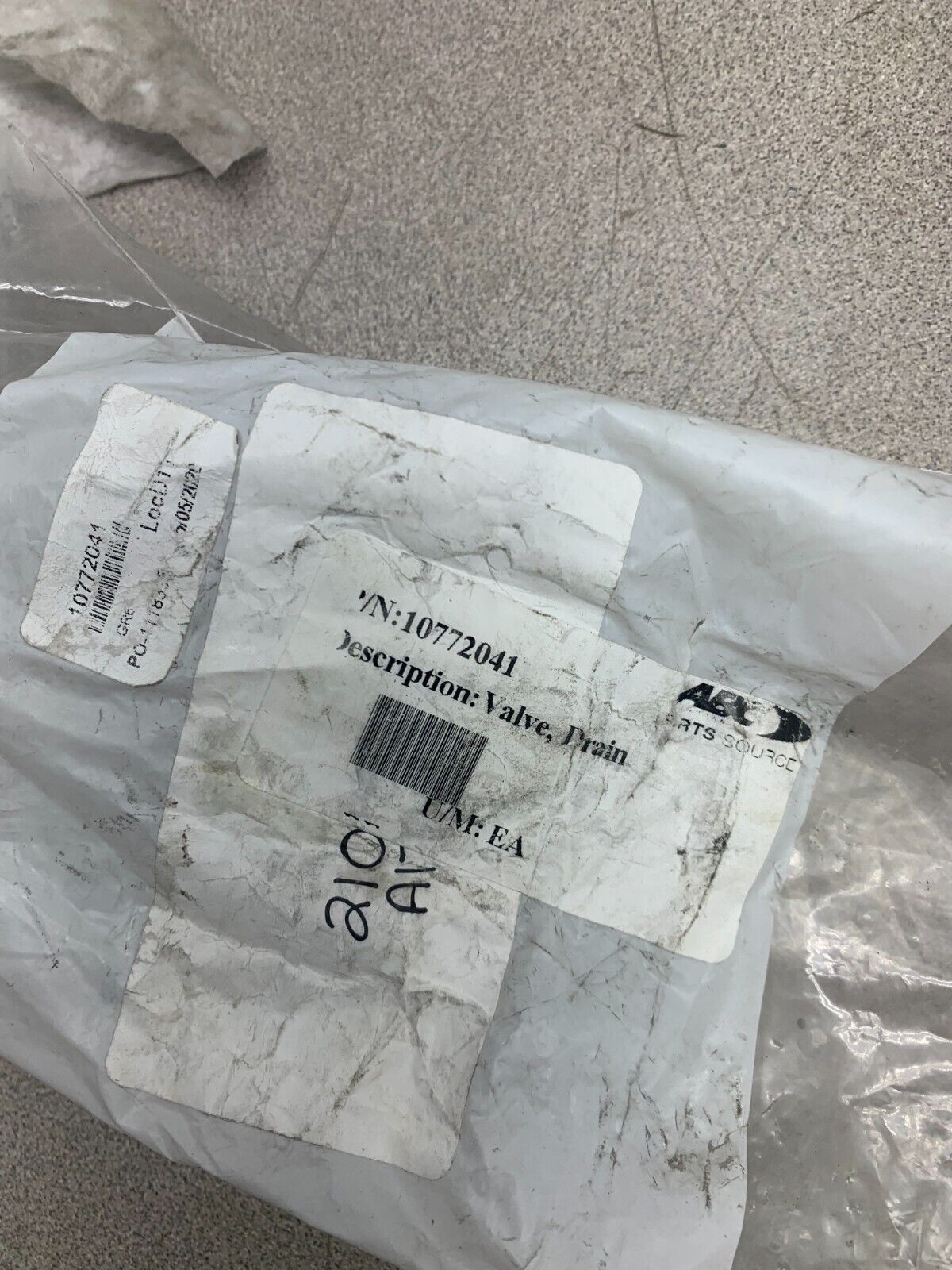 NEW IN PACKAGE ABC PARTS DRAIN VALVE 10772041