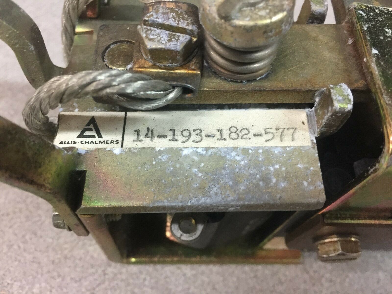 NEW NO BOX ALLIS CHALMERS 96VDC COIL SINGLE POLE RELAY 14-193-182-577