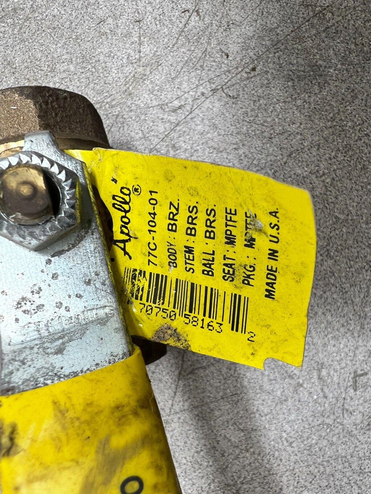 NEW NO BOX APOLLO BALL VALVE 77C-104-01