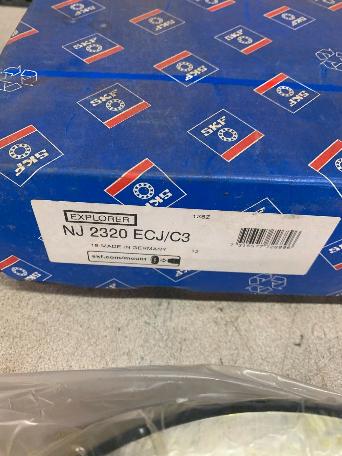 NEW IN BOX SKF NJ2320ECJC3 EXPLORER CYLINDRICAL ROLLER BEARING NJ 2320 ECJ/C3