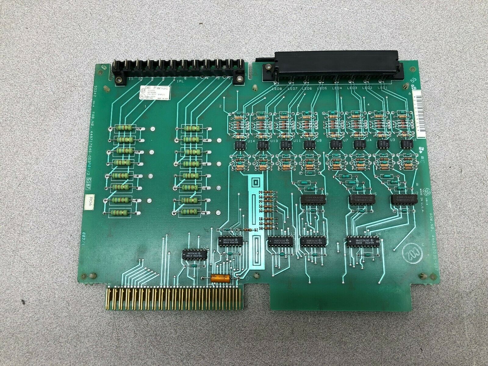 USED GE FANUC 24/48 V INPUT CARD IC600 BF802K