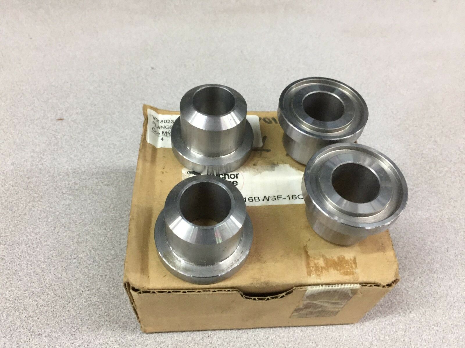 NEW BOX OF 4 ANCHOR CD 61 BW TO FLANGE HEAD ORING 16P-16BWSF-160