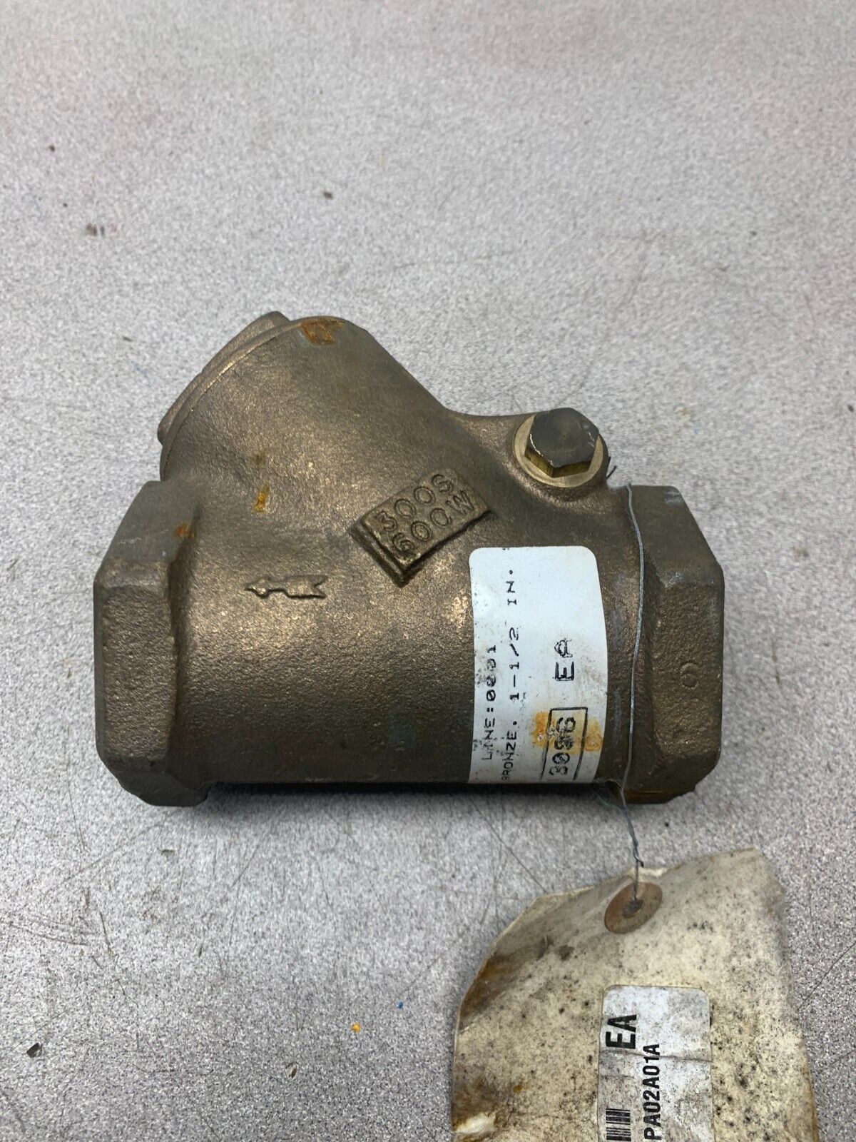 NEW MILWAUKEE 1-1/2" BRONZE SWING CHECK VLAVE Y-PATTERN