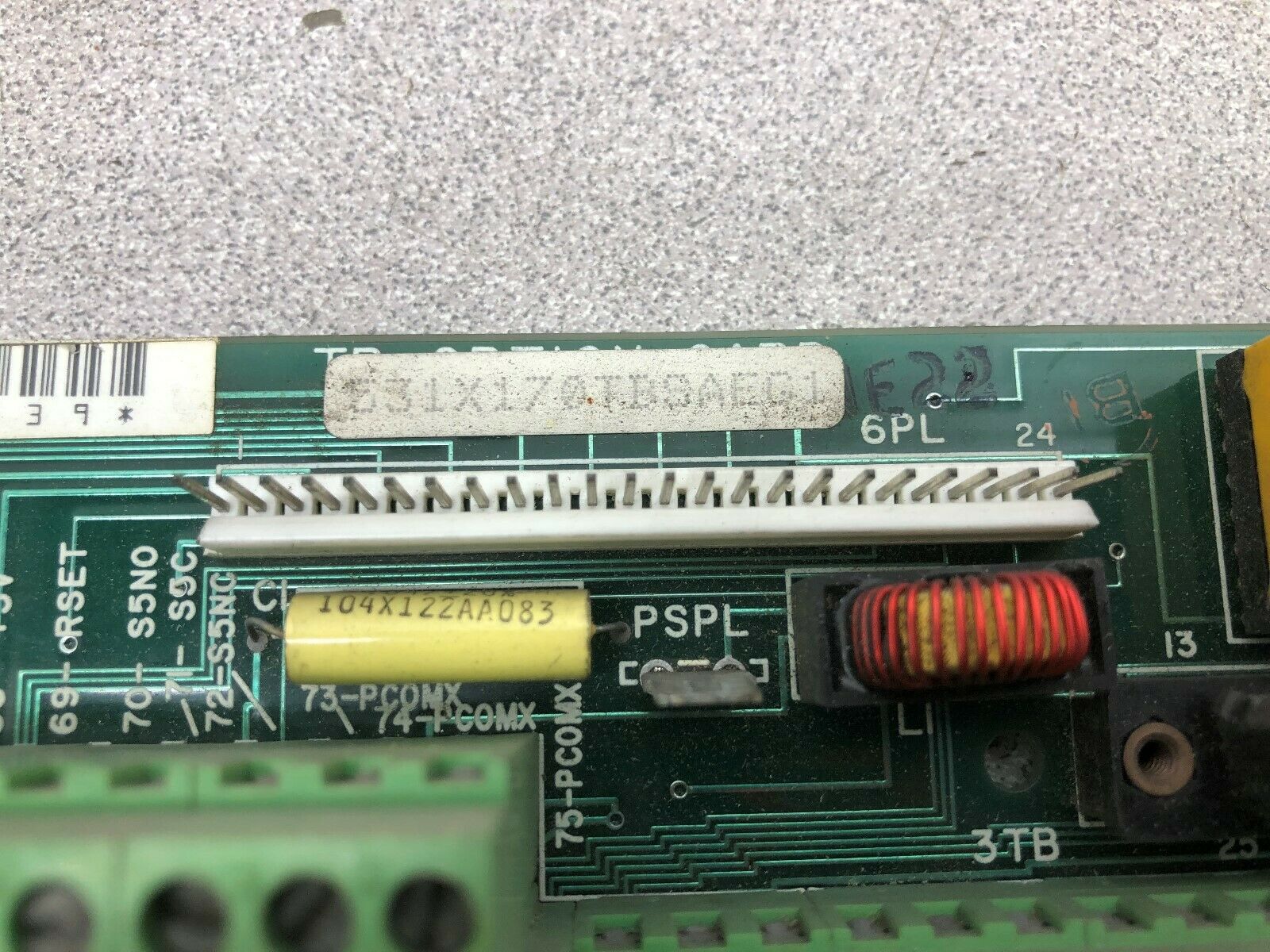 USED GE TERMINAL BOARD 531X170TBSAEG1