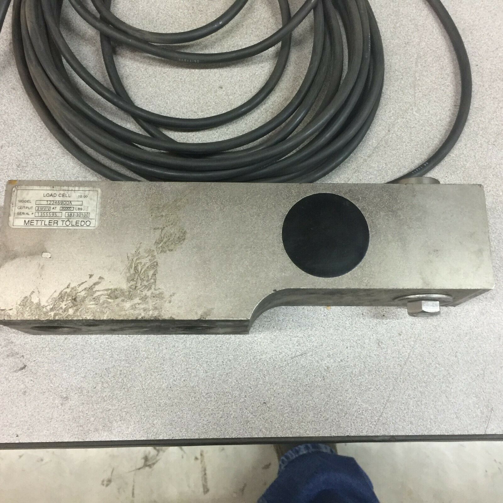 NEW NO BOX METTLER TOLEDO 20000 LBS LOAD CELL 12246900A