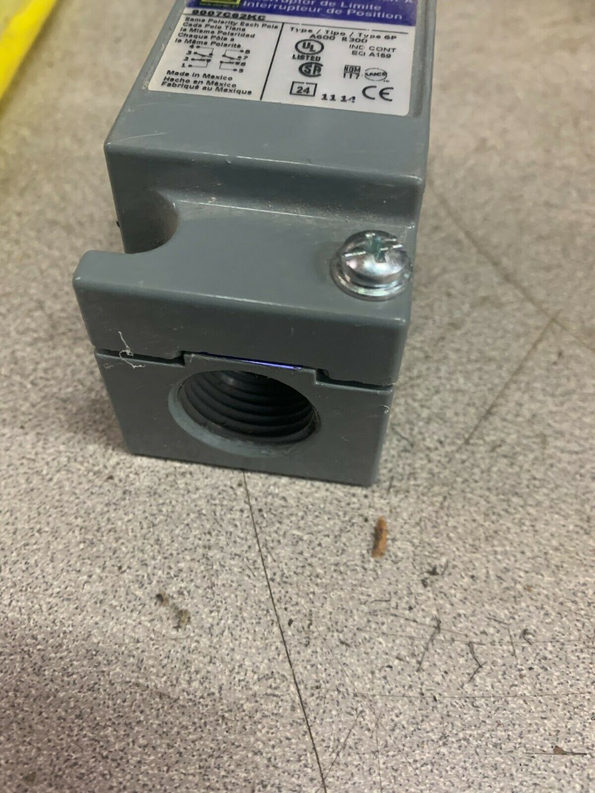 NEW NO BOX SQUARE D LIMIT SWITCH BODY 9007C62KC