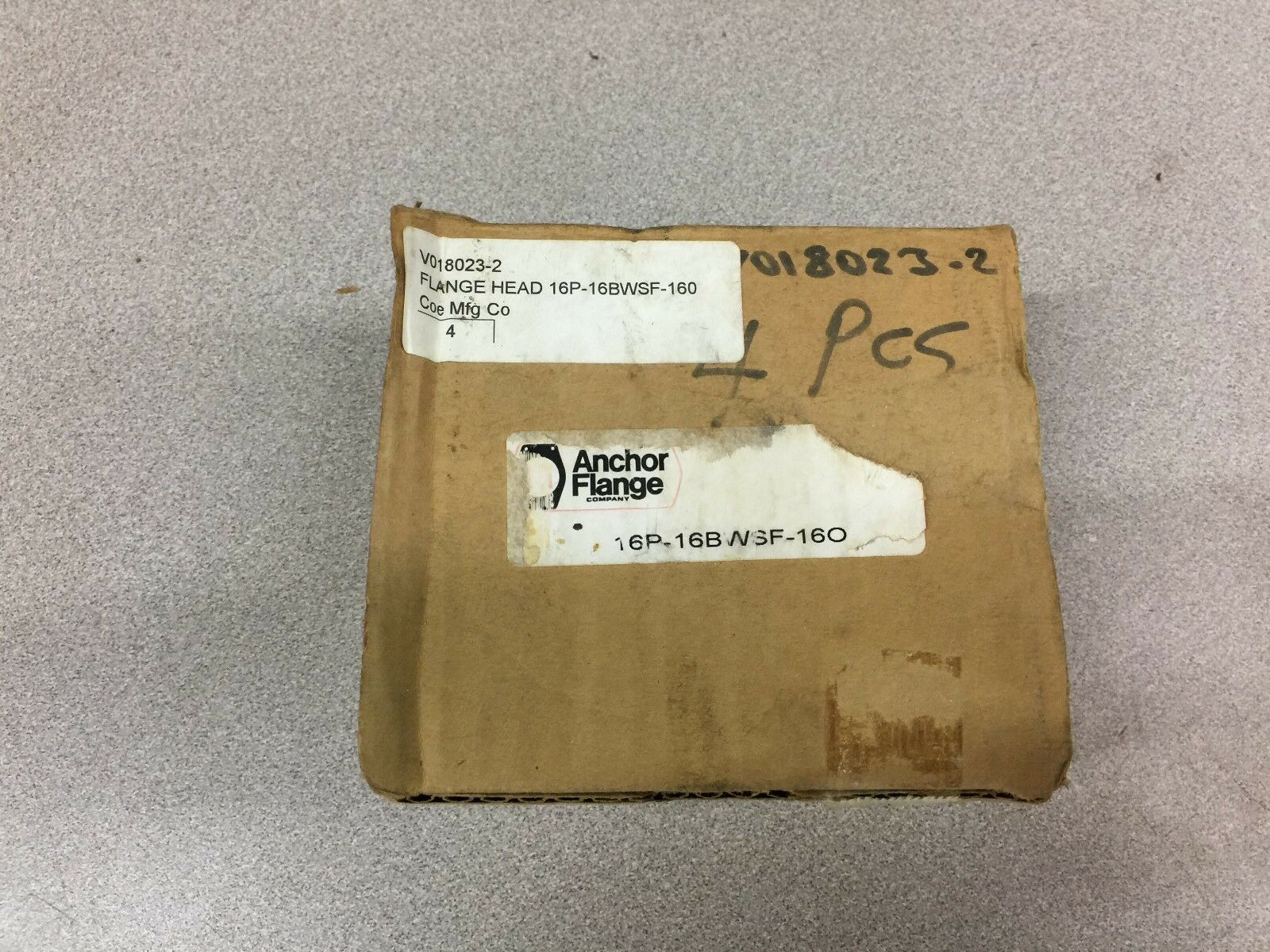 NEW BOX OF 4 ANCHOR CD 61 BW TO FLANGE HEAD ORING 16P-16BWSF-160