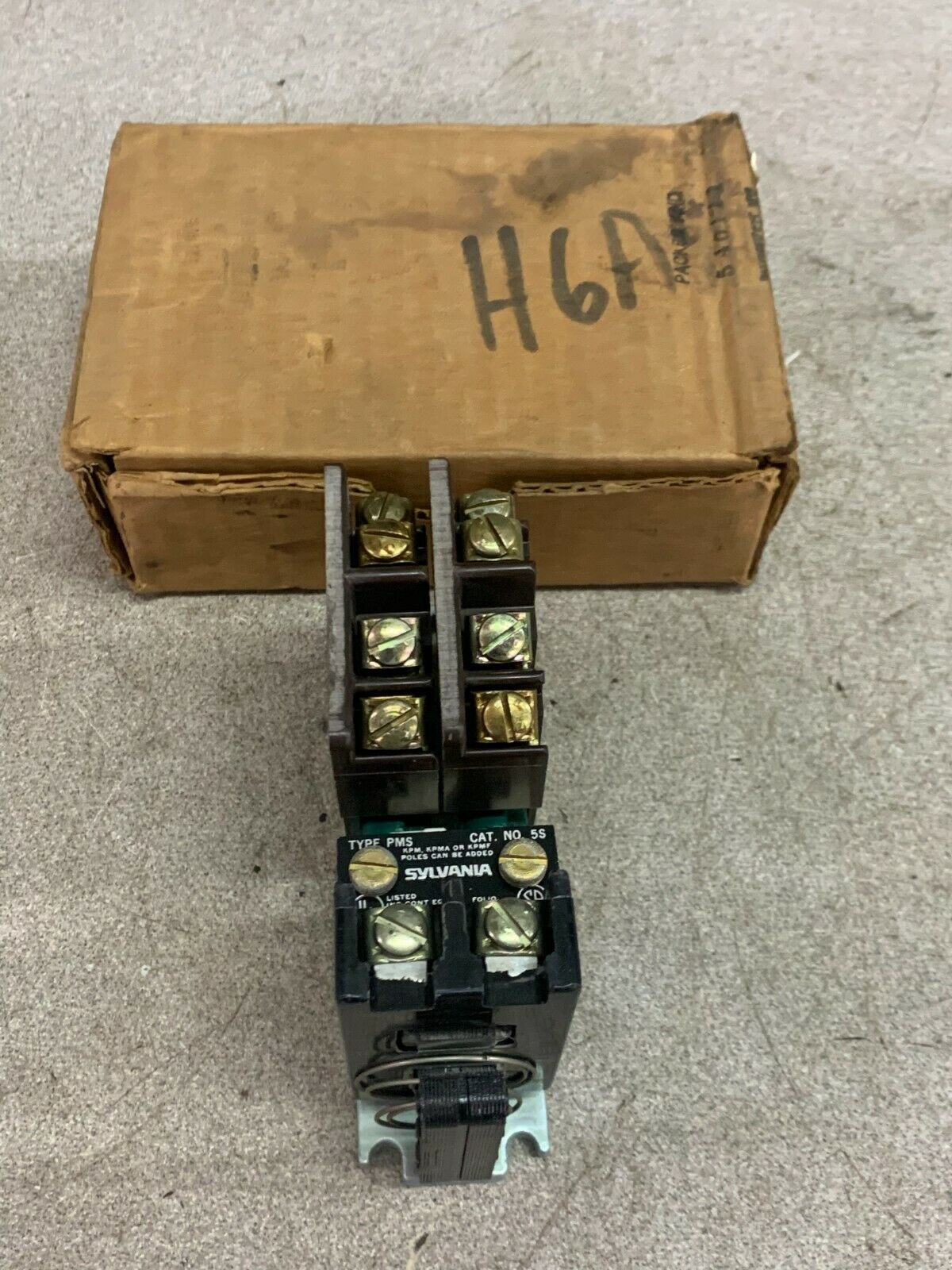 NEW IN BOX SYLVANIA JOSLYN CLARK 7305 TYPE PMS SLIM JIM RELAY 5SGG WITH KPMF-1