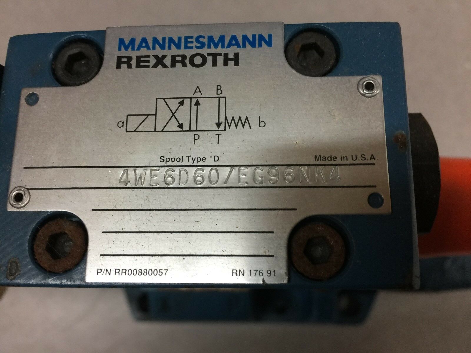 NEW NO BOX REXROTH HYD SOL VALVE 4WE6D60/EG96NK4 / Z2FS6-2-42/1QV / 4WEH16D63/6E
