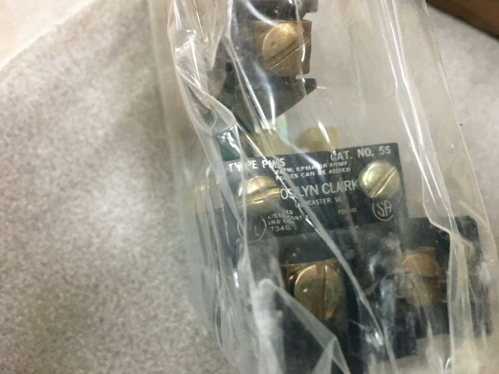 NEW IN BOX JOSLYN CLARK RELAY 5SG-76 WITH KPMF-1 AUXILIARY CONTACT