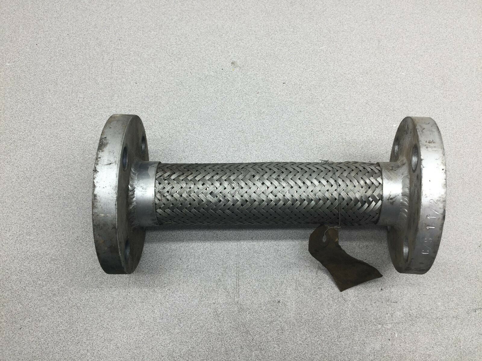 NEW NO BOX 1 1/2" X 10" C/S 4 BOLT FLANGED SS BRAID 150LB PUMP CONNECTOR