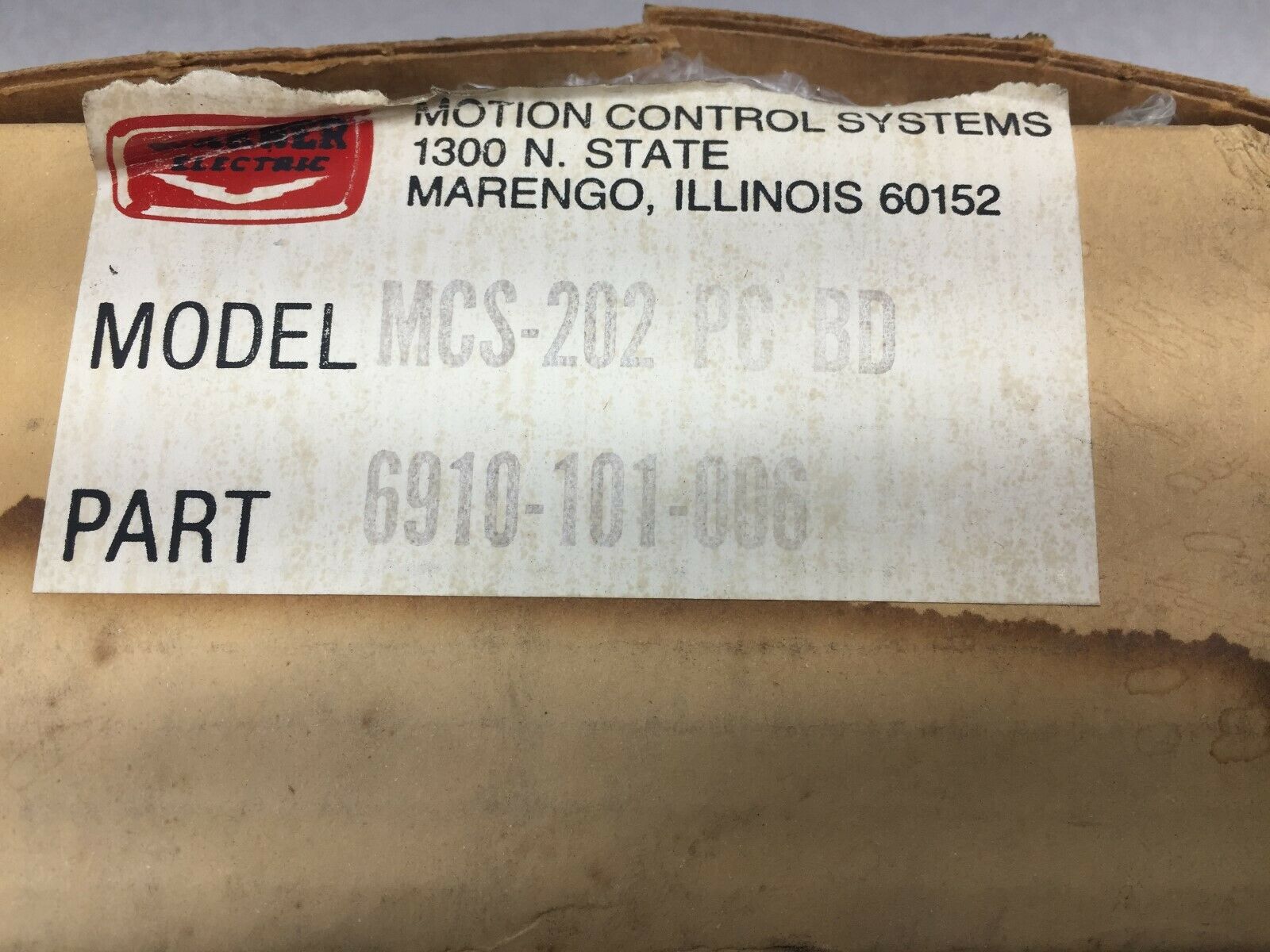 NEW IN BOX WARNER ELECTRIC PC CIRCUIT BOARD 6910-101-006 / MCS-202 PC BD