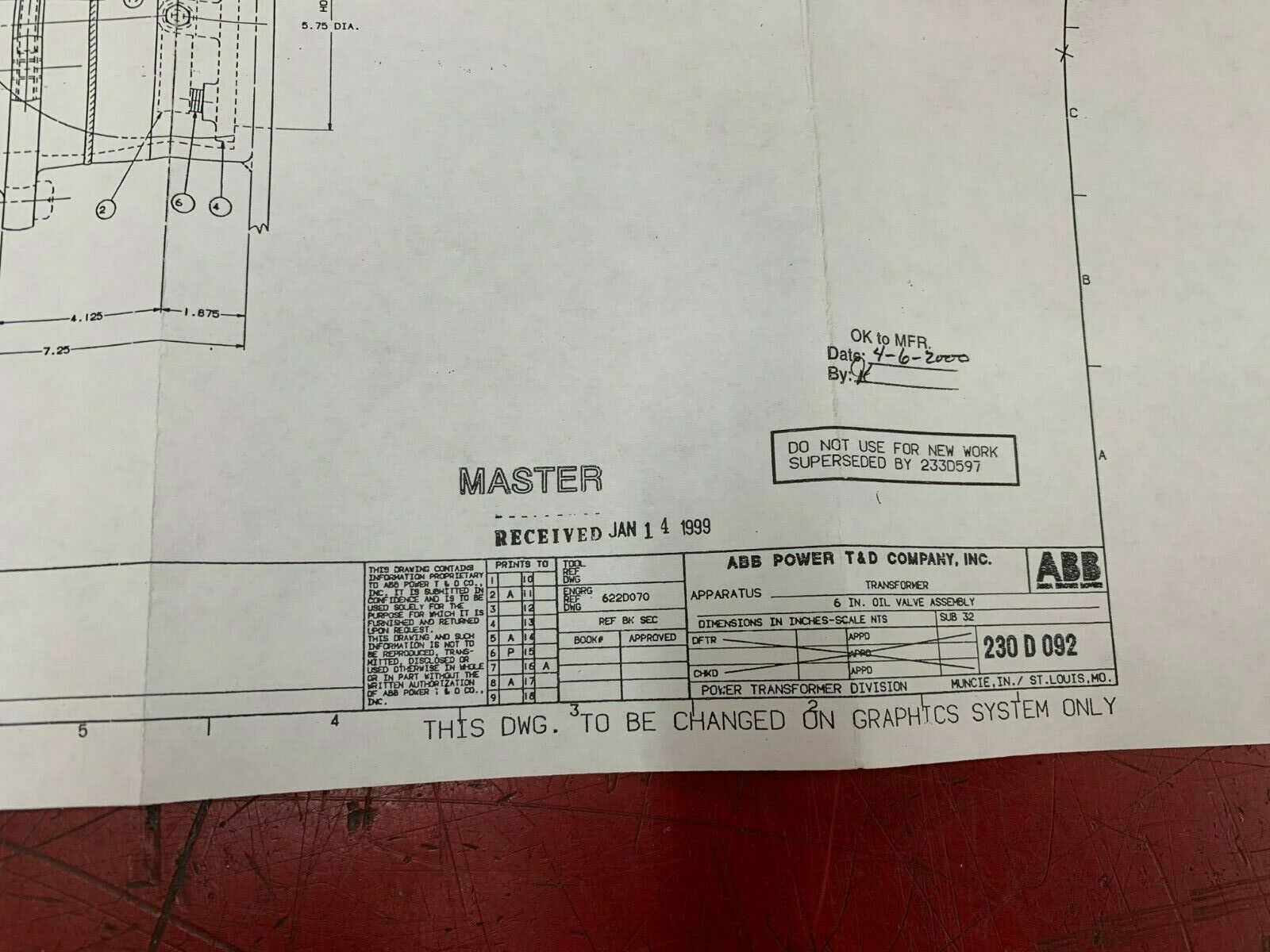 NEW IN BOX WESTINGHOUSE OIL VALVE KIT 230D092G02