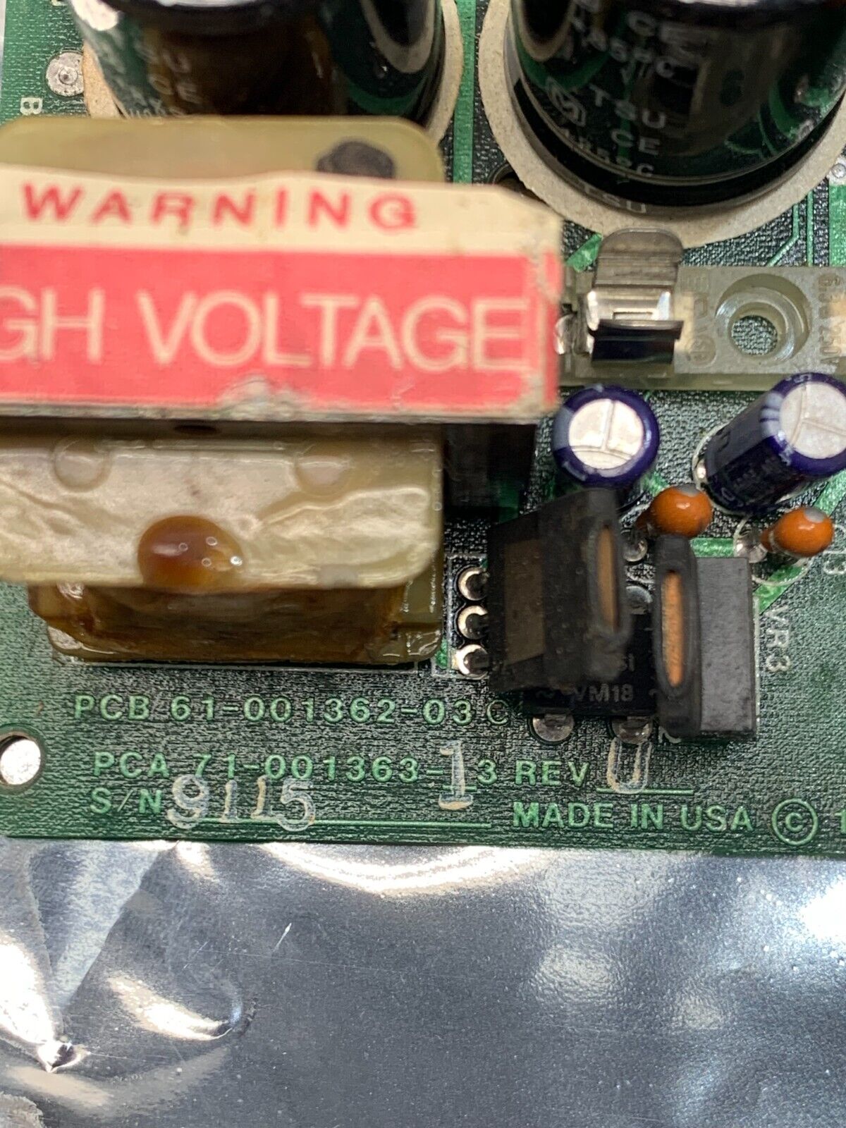 USED COMPUMOTOR PCB 61-001362-03C CIRCUIT BOARD PCA 71-001363-13 REV. U