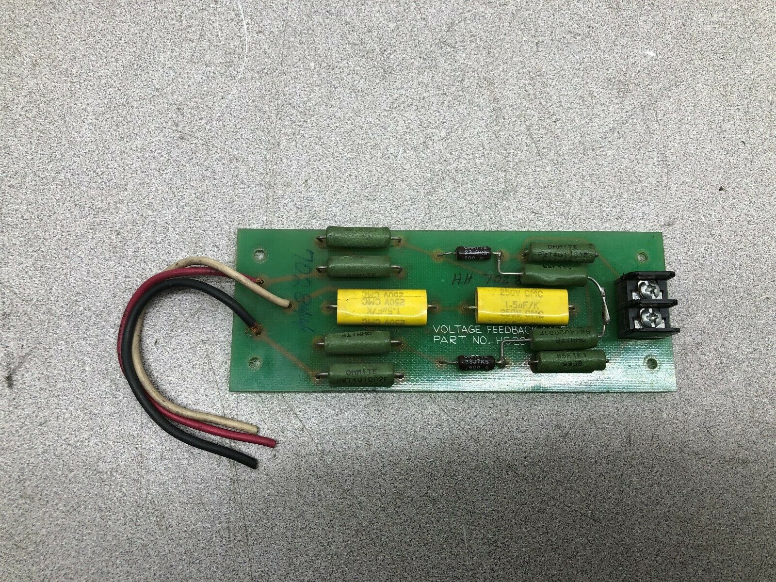 USED EMERSON VOLTAGE FEEDBACK MODULE HS201 / BBC-G94V-0