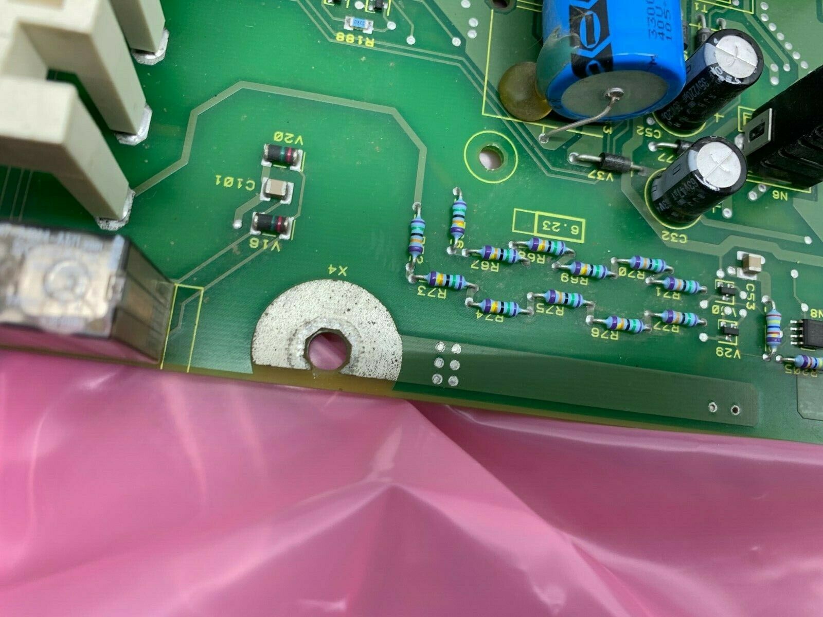 USED SIEMENS POWER ELECTRONIC UNIT BOARD 6SE7021-8TB84-1HF3