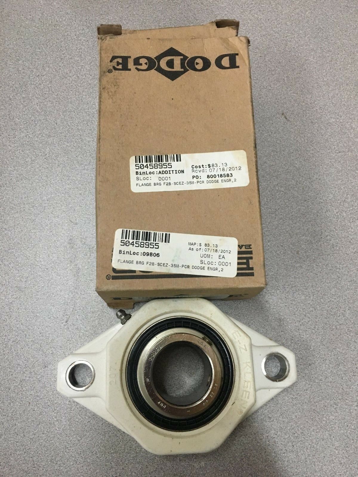 NEW IN BOX DODGE F2BSCEZ35MPCR E-Z KLEEN 35MM BEARING F2B-SCEZ-35M-PCR 127566