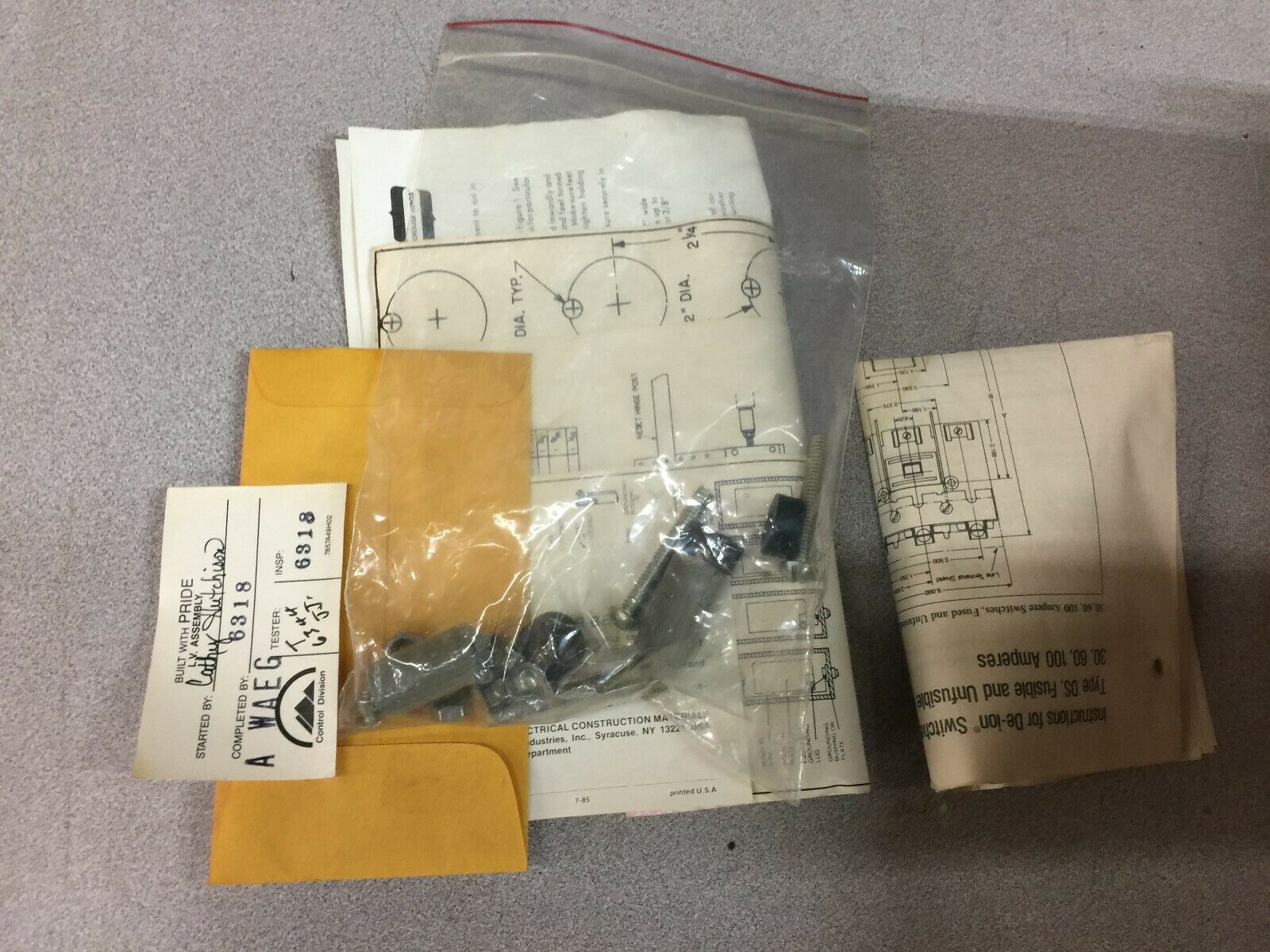 NEW NO BOX CUTLER HAMMER SIZE 1 3 POLE FUSED MOTOR STARTER NMC1024D