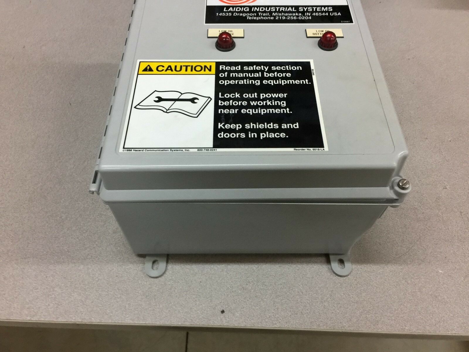 NEW NO BOX LADIG IND.CONTROL BOX R3001P 54092.00