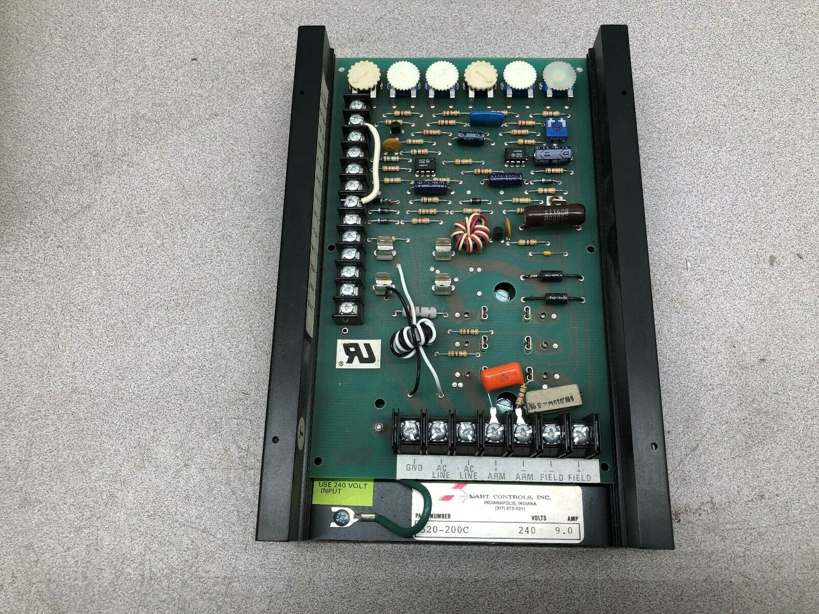 NEW NO BOX DART 240 VAC 9.0 AMP DC DRIVE 520-200C