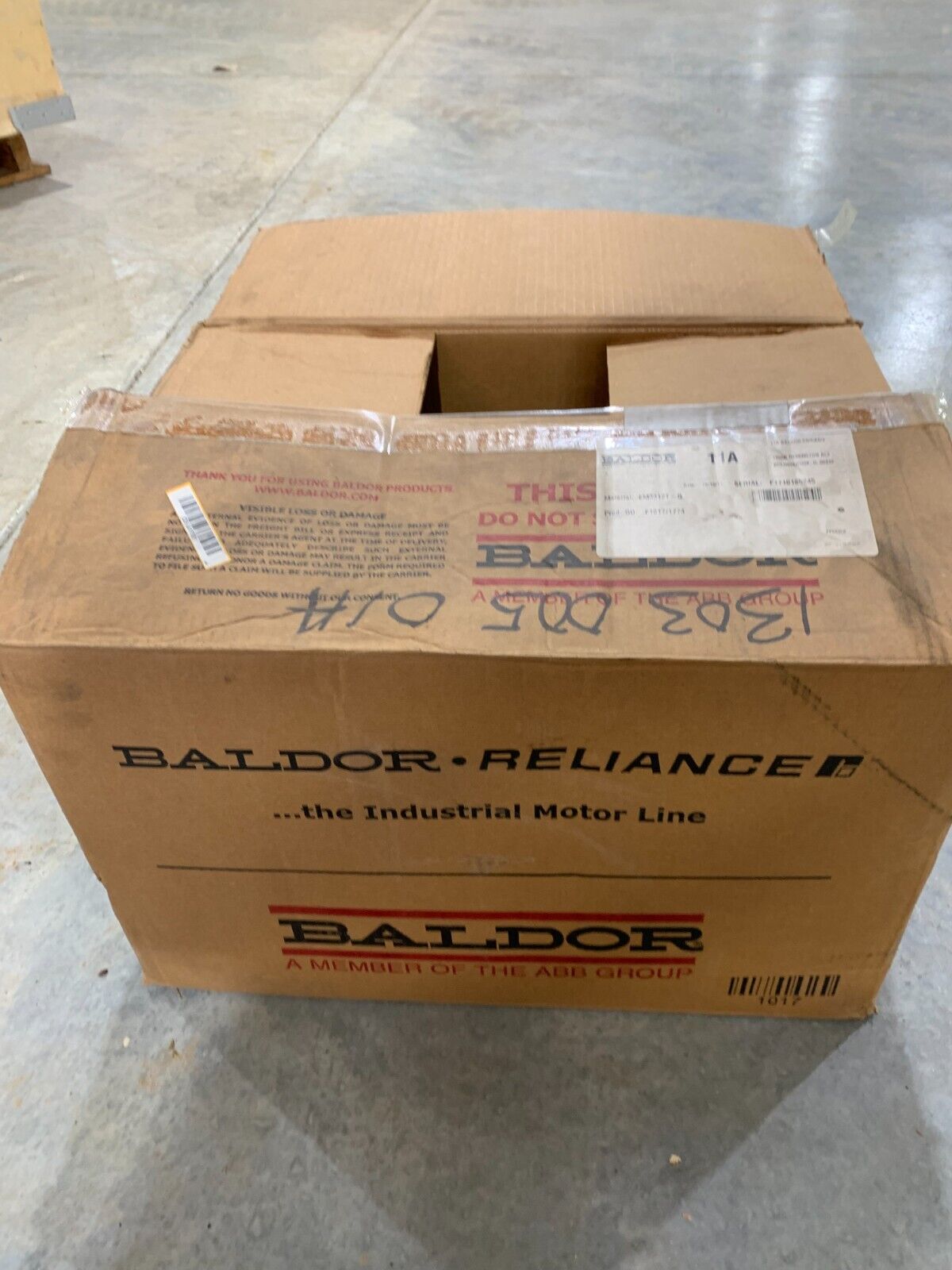 NEW IN BOX BALDOR 10HP 230/460V. SUPER-E MOTOR 3,475 RPM 213T FRAME EM3312T-G