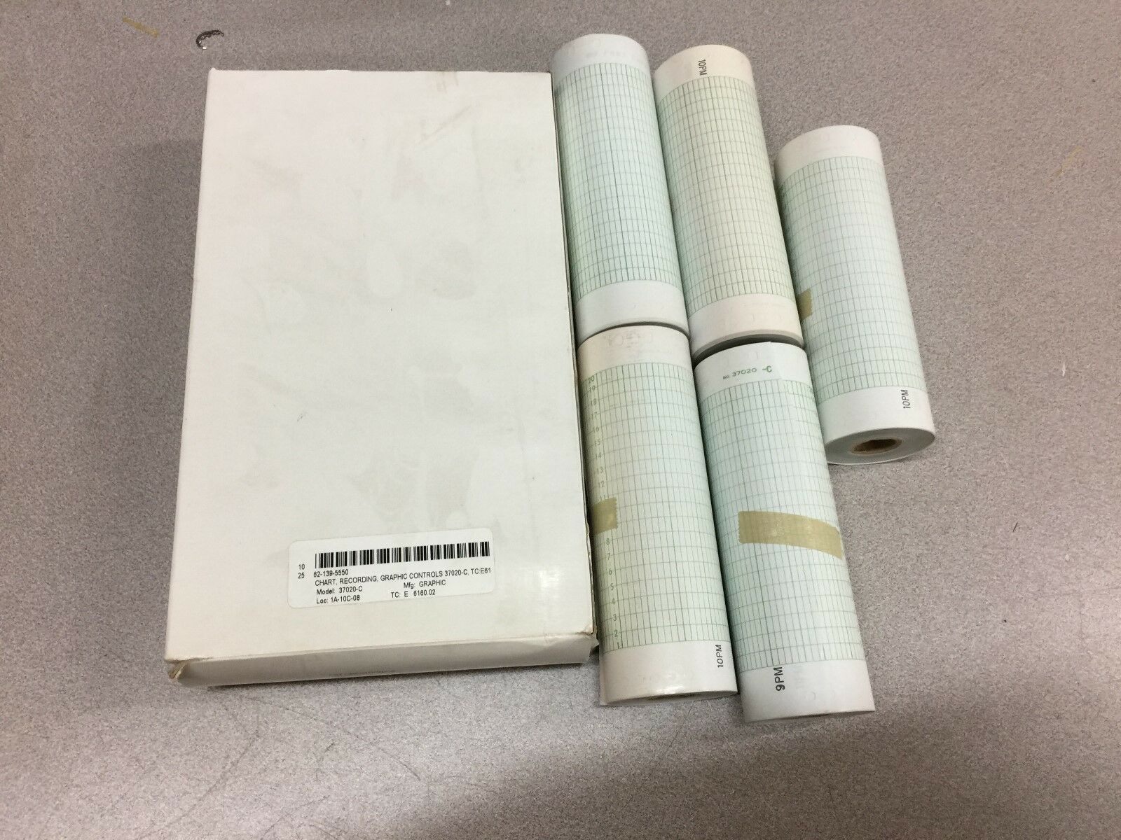 NEW IN BOX OF 5 GRAPHIC CONTROLS CHART READER ROLLS 37020-C