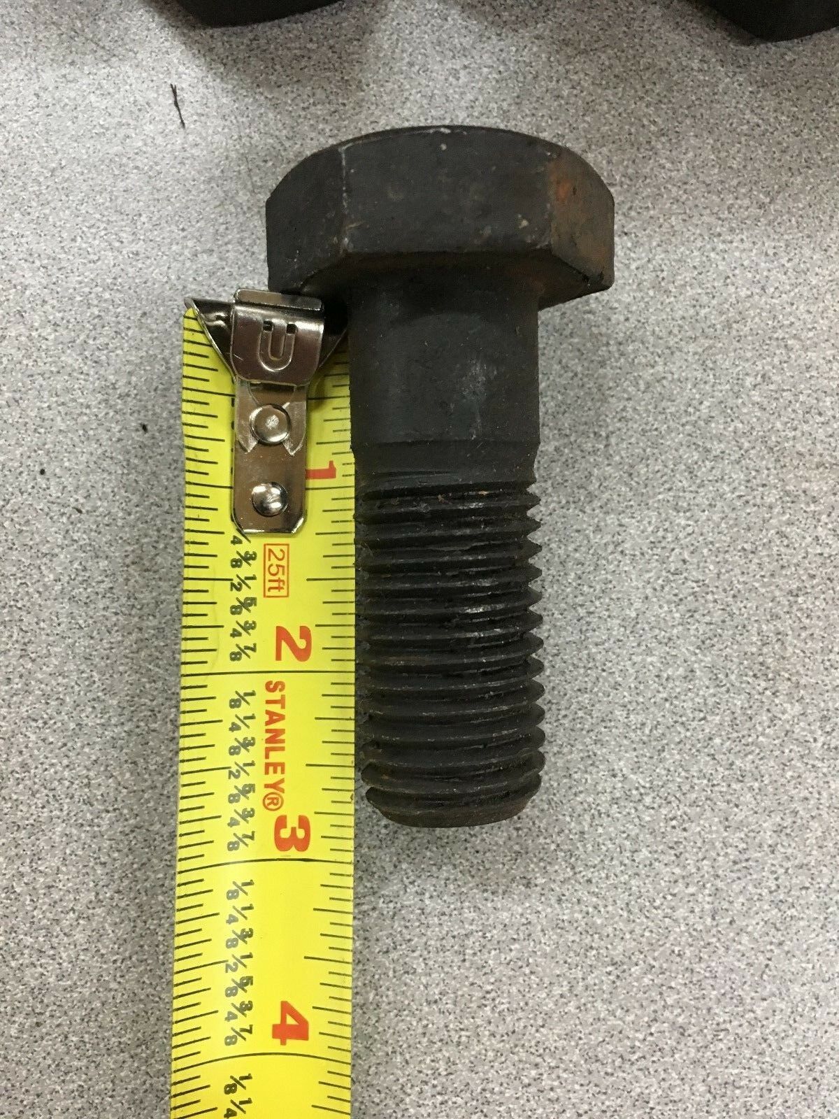 NEW LOT OF 10 HEX HEAD 1"-9 X 2-3/4" GRADE 5 BOLTS