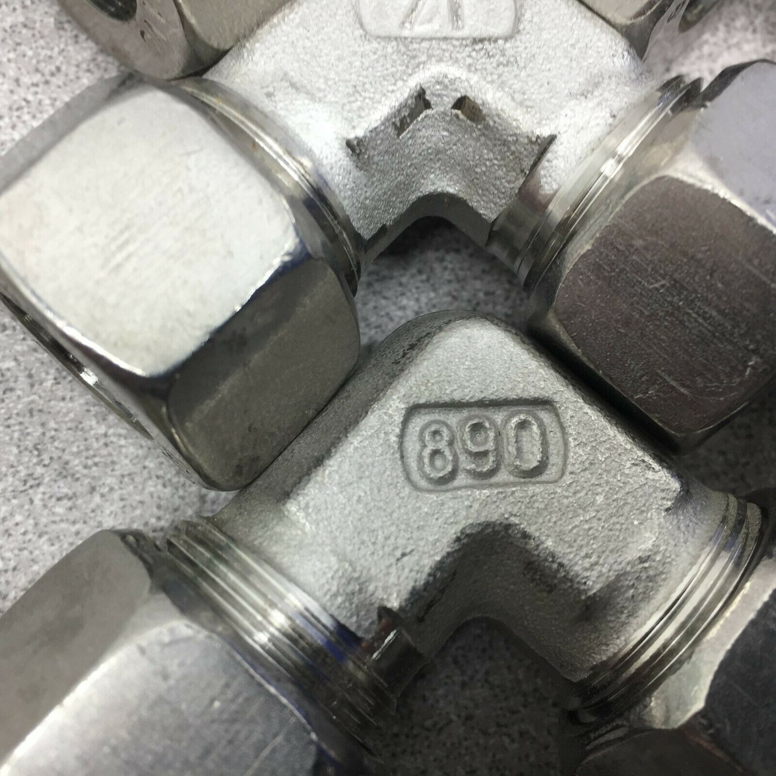 NEW NO BOX (LOT OF 10) M15 X M15 90 DEG ELBOW TUBE CONNECTOR 71VU-15L