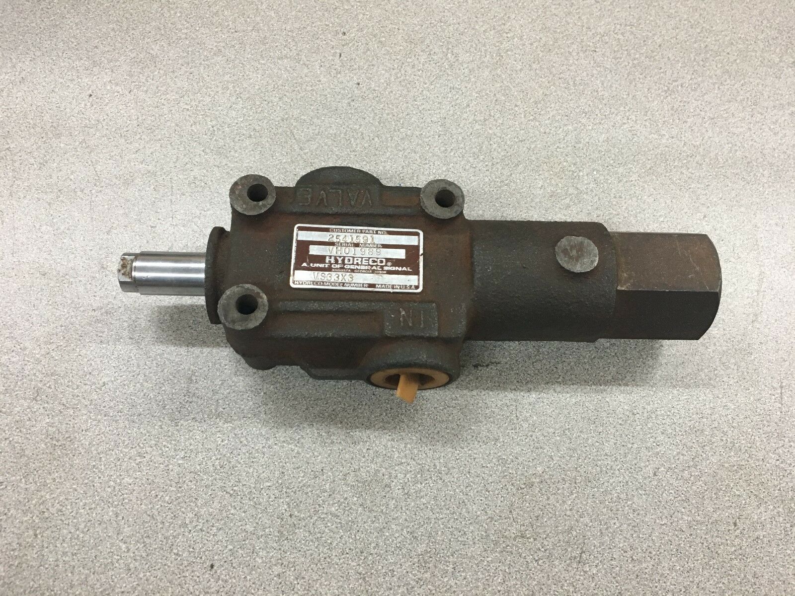 NEW NO BOX HYDRECO STOP VALVE VS33X3