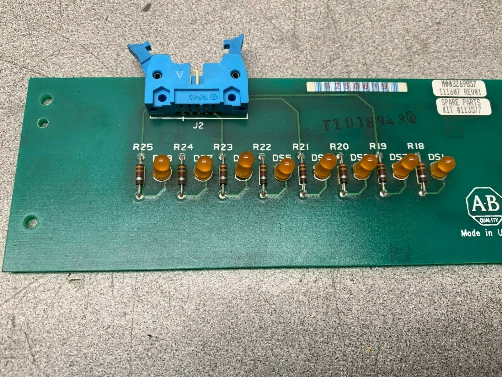 USED ALLEN-BRADLEY 111607 CIRCUIT BOARD 113577