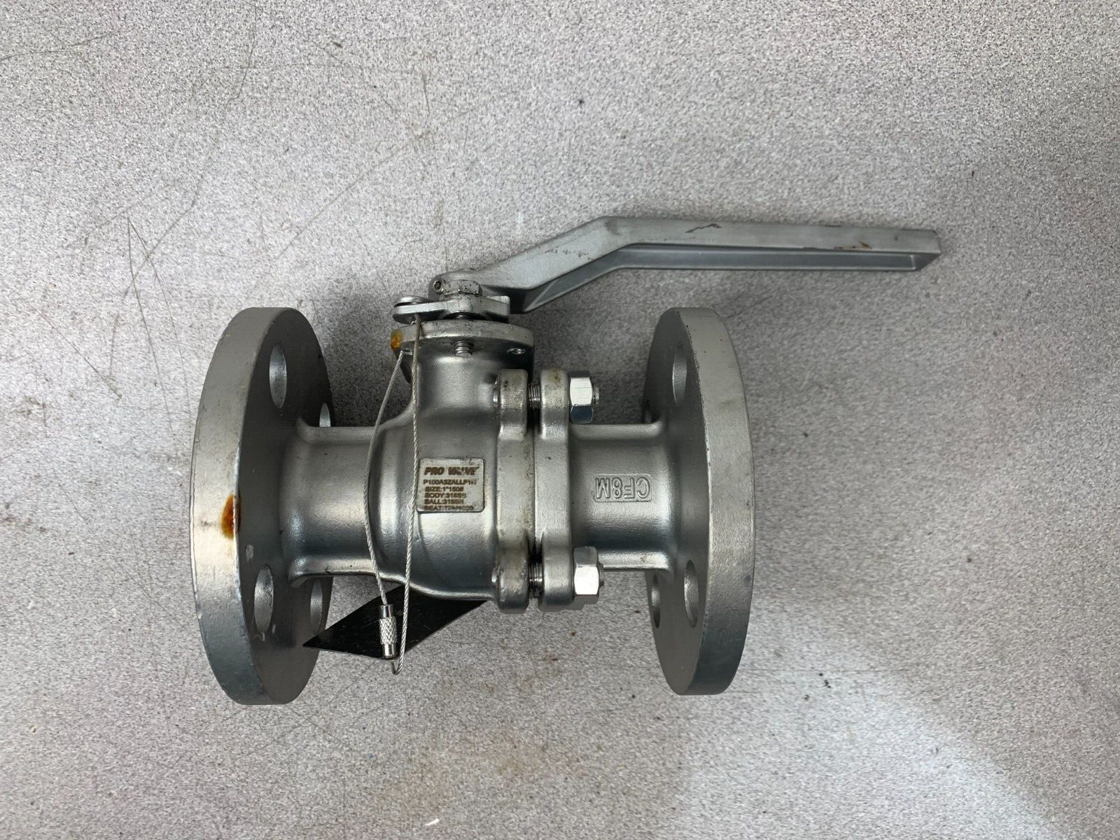 NEW PRO VALVE 1" STAINLESS FLANGED BALL VALVE P100A3ZALLF1H