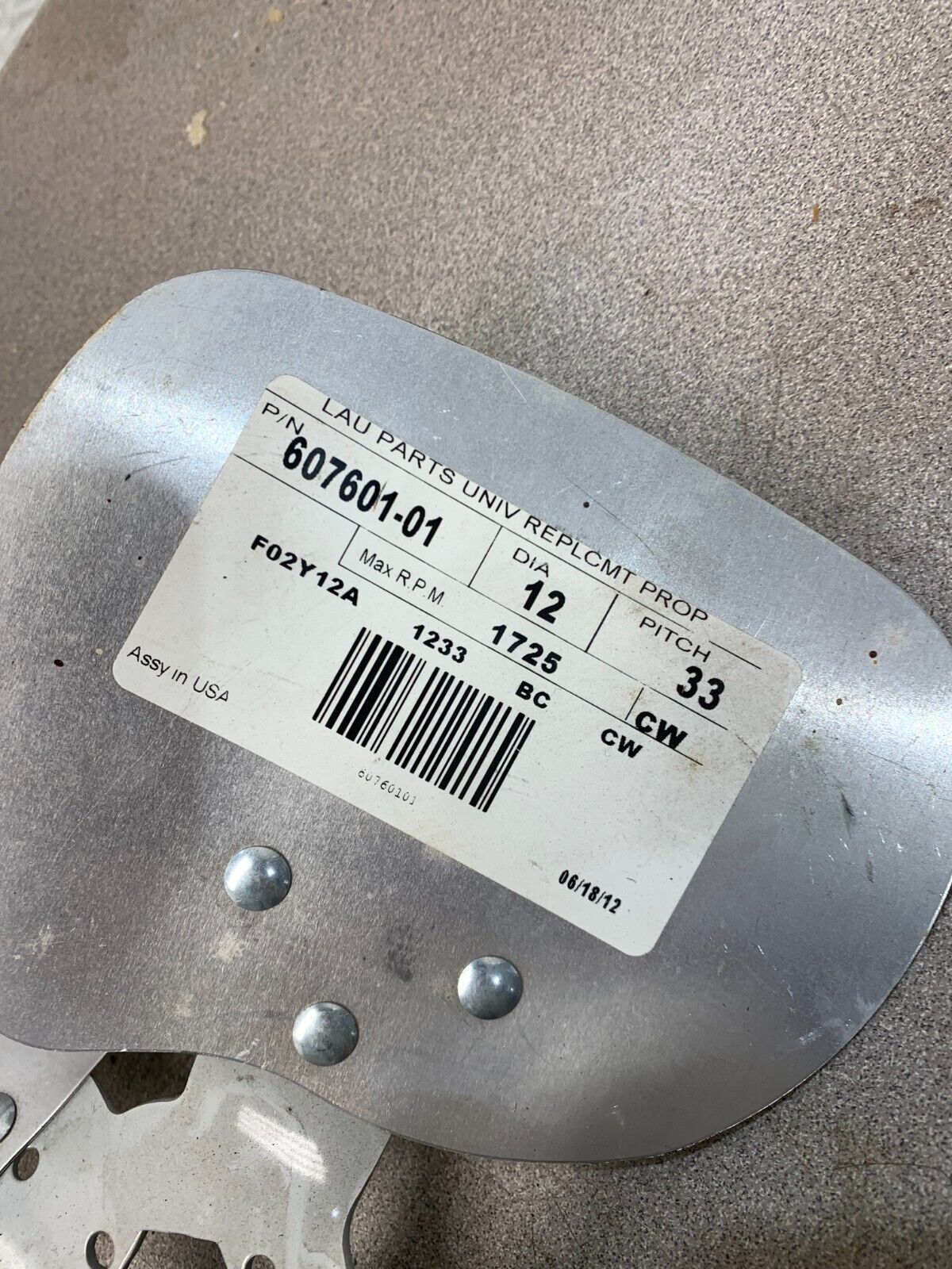 NEW Lau-Conaire Universal Replacement Fan 12" DIA. 607601-01