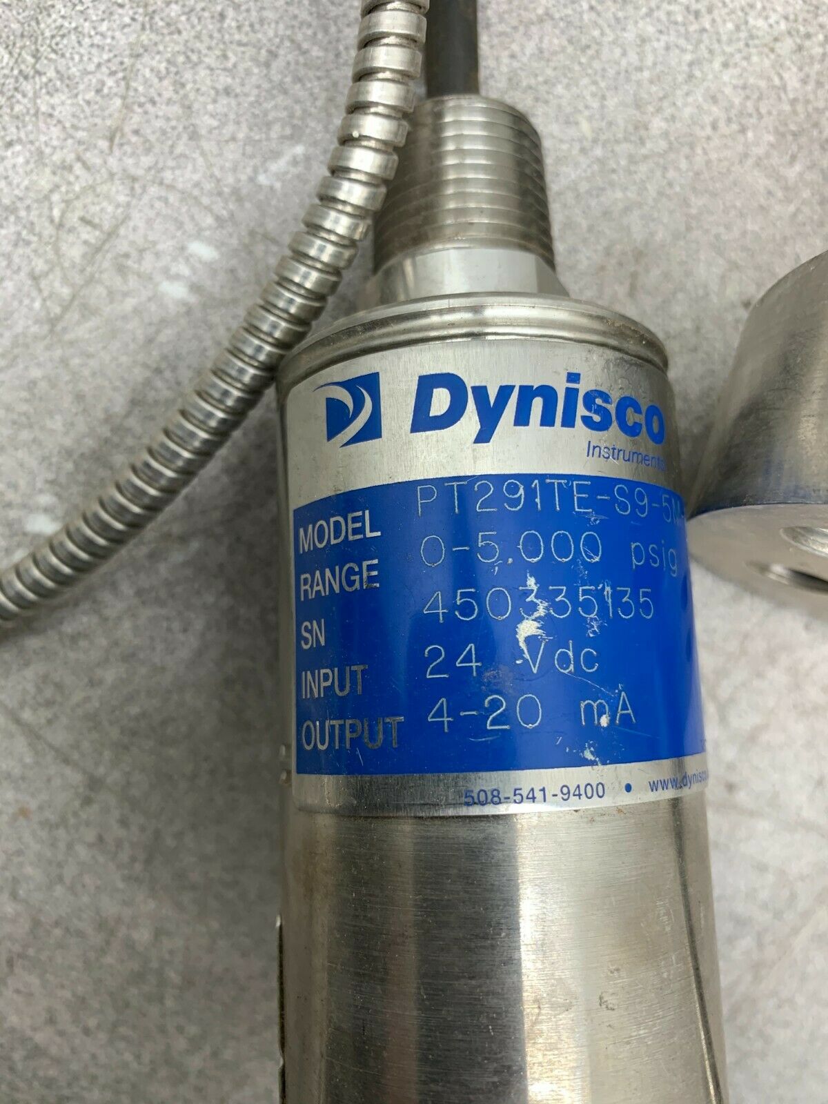 USED DYNISCO INSTRUMENTS PT291TE-S9-5M-6.2/60-72