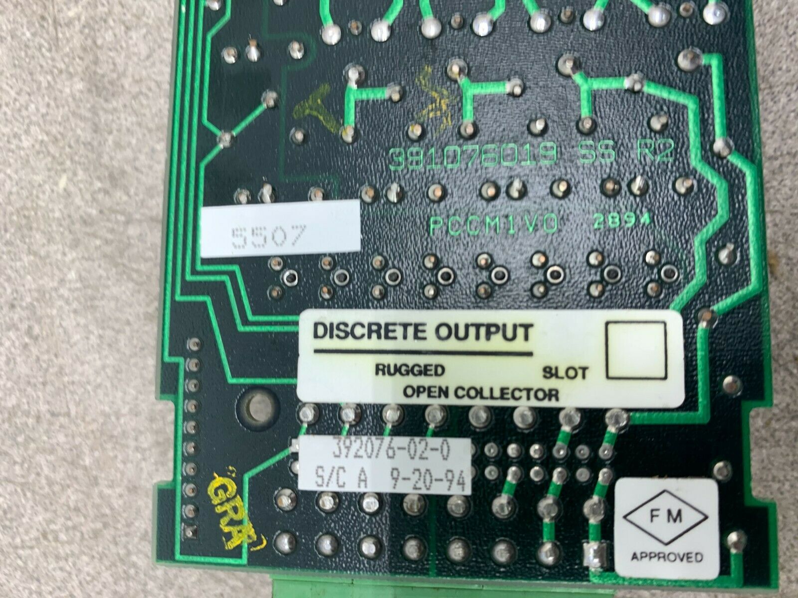 USED EMERSON CIRCUIT BOARD 392076-02-0