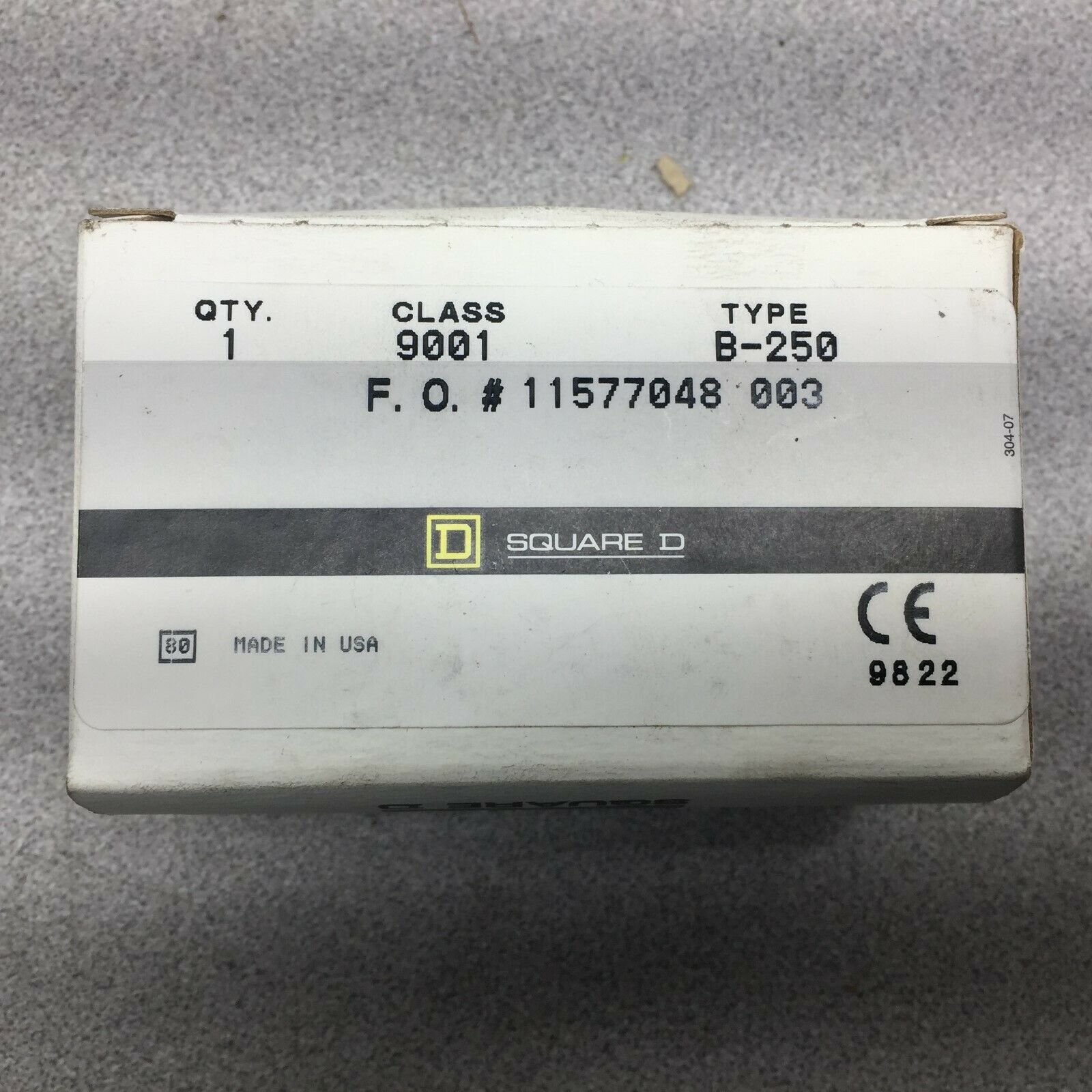 NEW SQUARE D BUTTON LEGEND PLATE INSERTS 9001-B-250