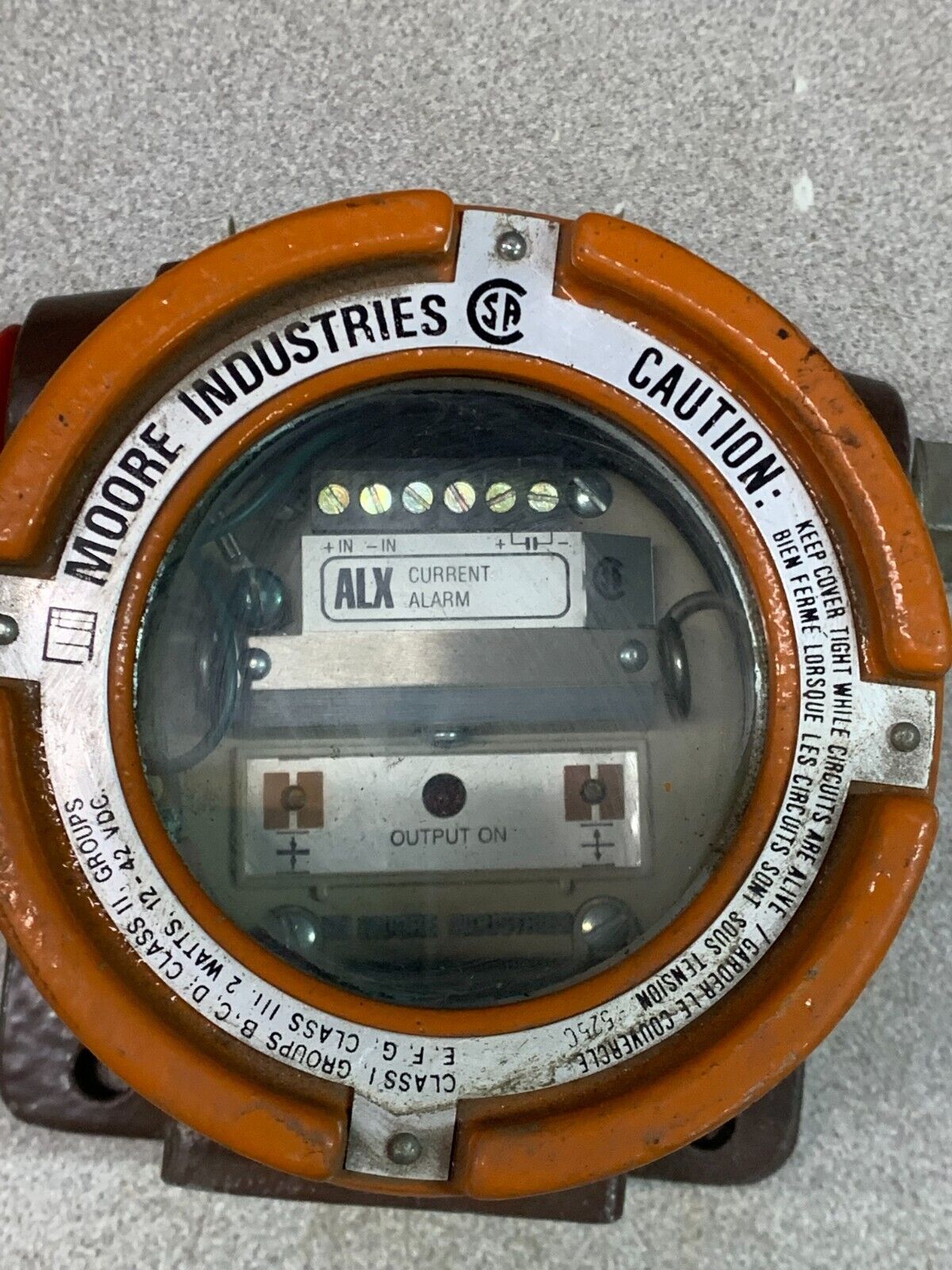 NEW NO BOX MOORE INDUSTRIES CURRENT ALARM ALX/4-20MA/H1/6.3VLP/-A 2LG