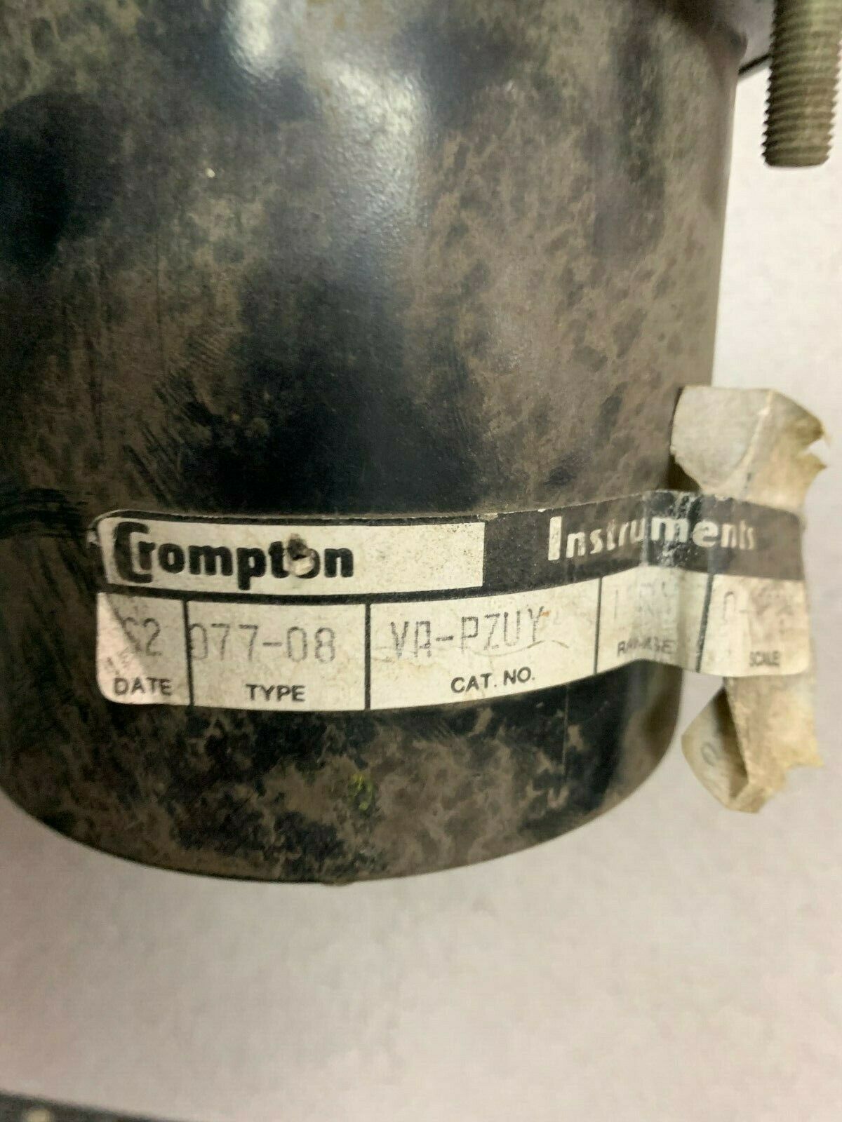 USED CROMPTON 077-08 ACV METER VA-PZUY