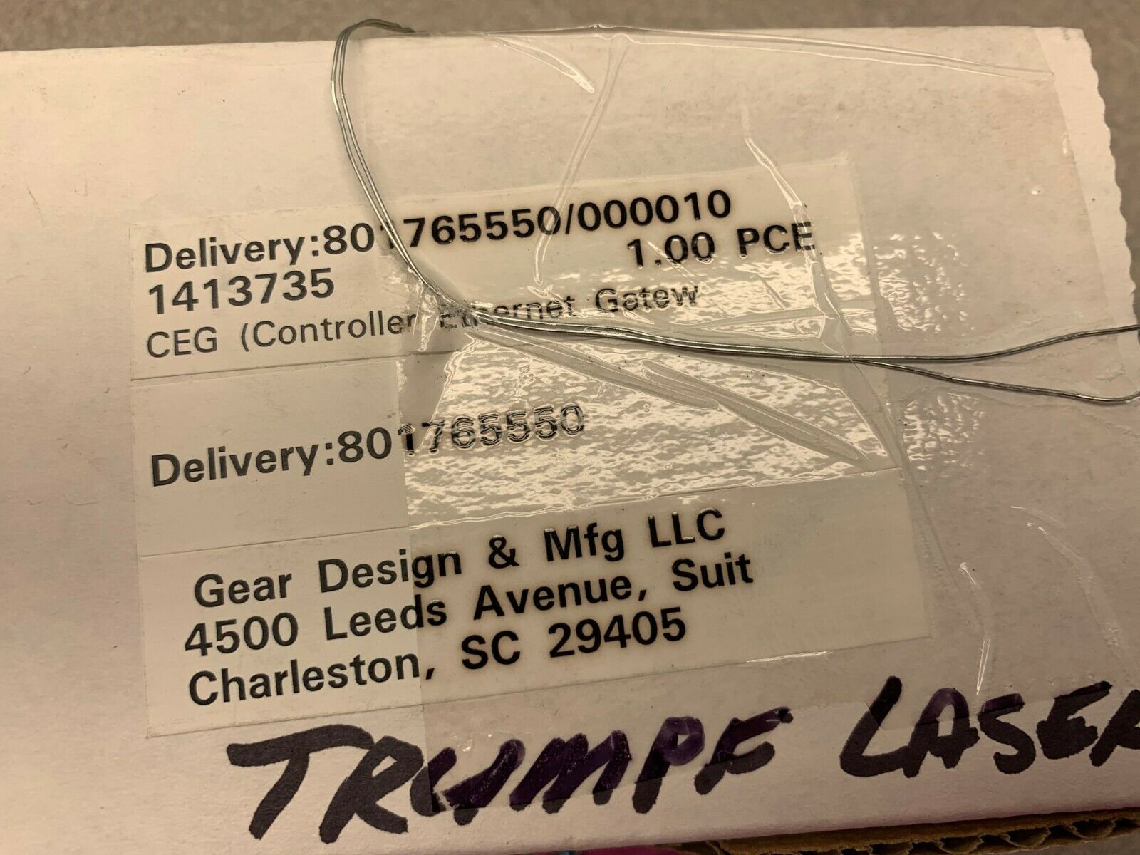 NEW IN BOX TRUMPF ETHERNET GATEWAY CONTROLLER 1413735