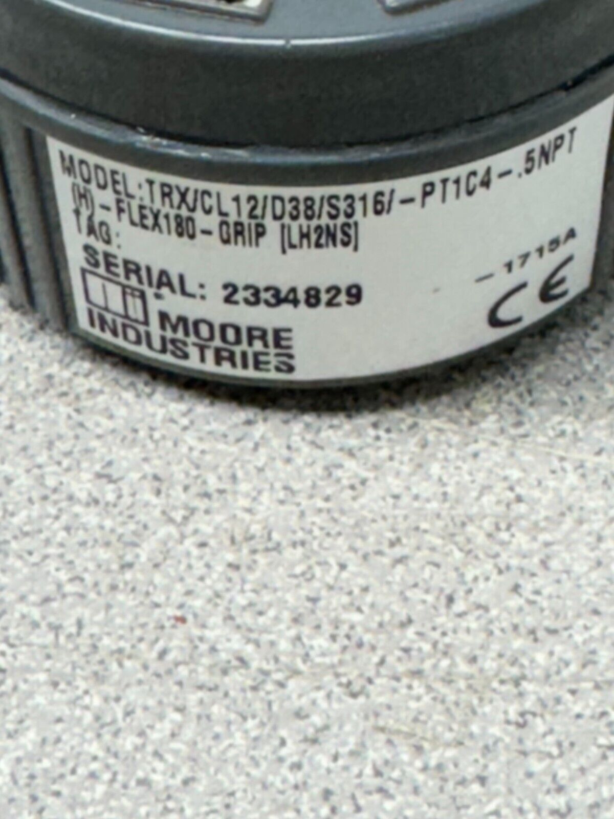 NEW NO BOX MOORE INDUSTRIES TRX/CL12/D38/S316/-PT1C4-.5NPT(H) ENCLOSURE