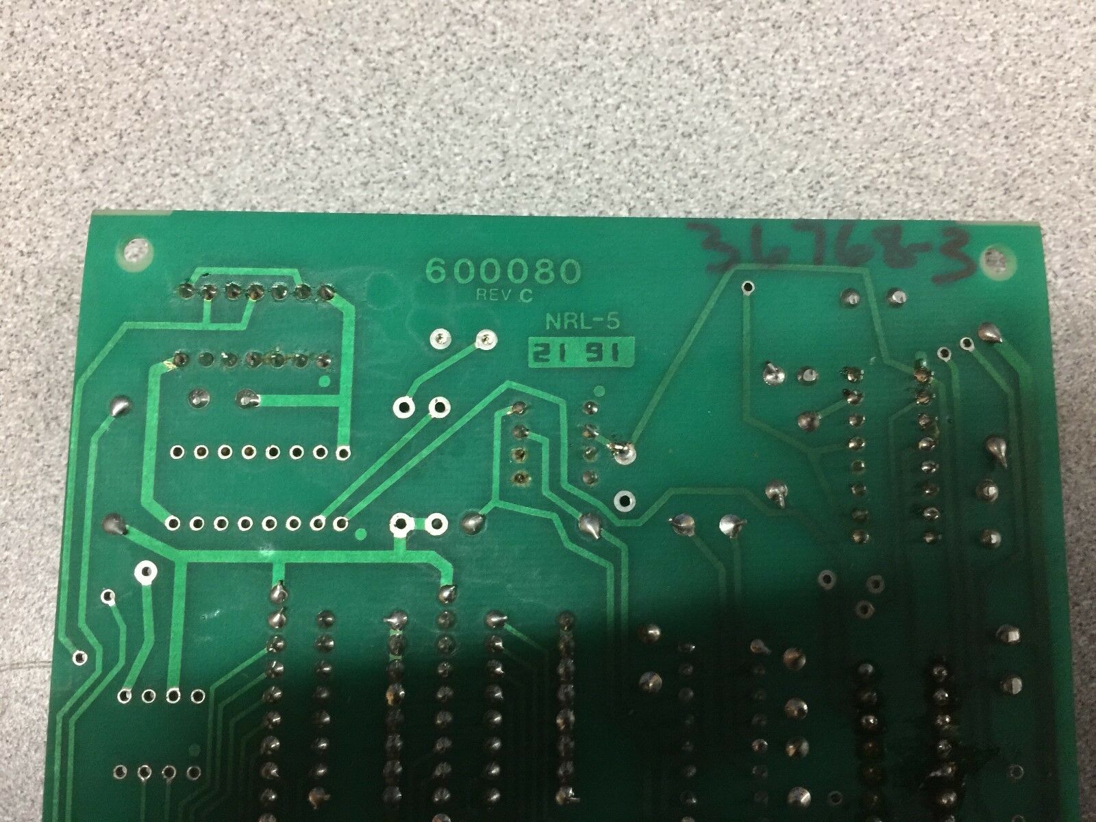 NEW NO BOX CIRCUIT BOARD 600080 NRL-5 60.0" STROKE REV. C 99106009-92001