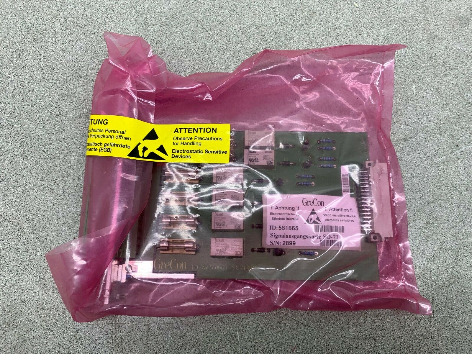 NEW NO BOX GRE CON CIRCUIT BOARD 551665