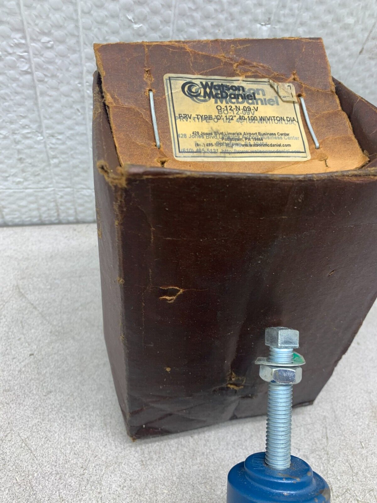 NEW IN BOX WATSON MCDANIEL 1/2 PRESSURE REGULATOR O-12-N-09-V