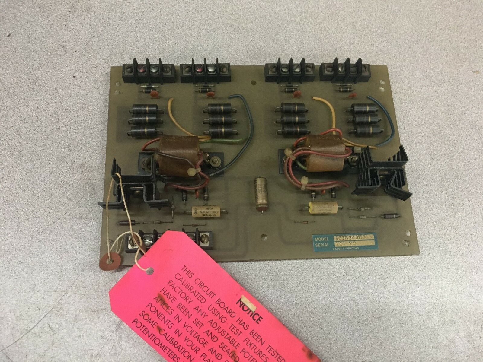 REPAIRED WESTINGHOUSE 204P559 CIRCUIT BOARD 363A343H81