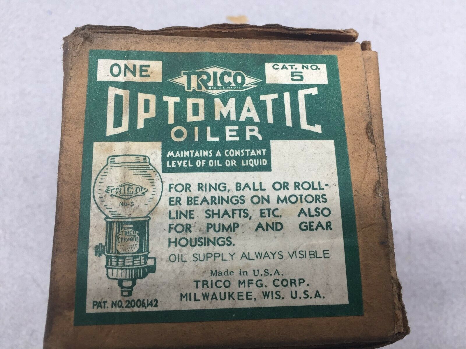 USED TRICO OPTO-MATIC OILER (PARTS ONLY) CAT NO 5