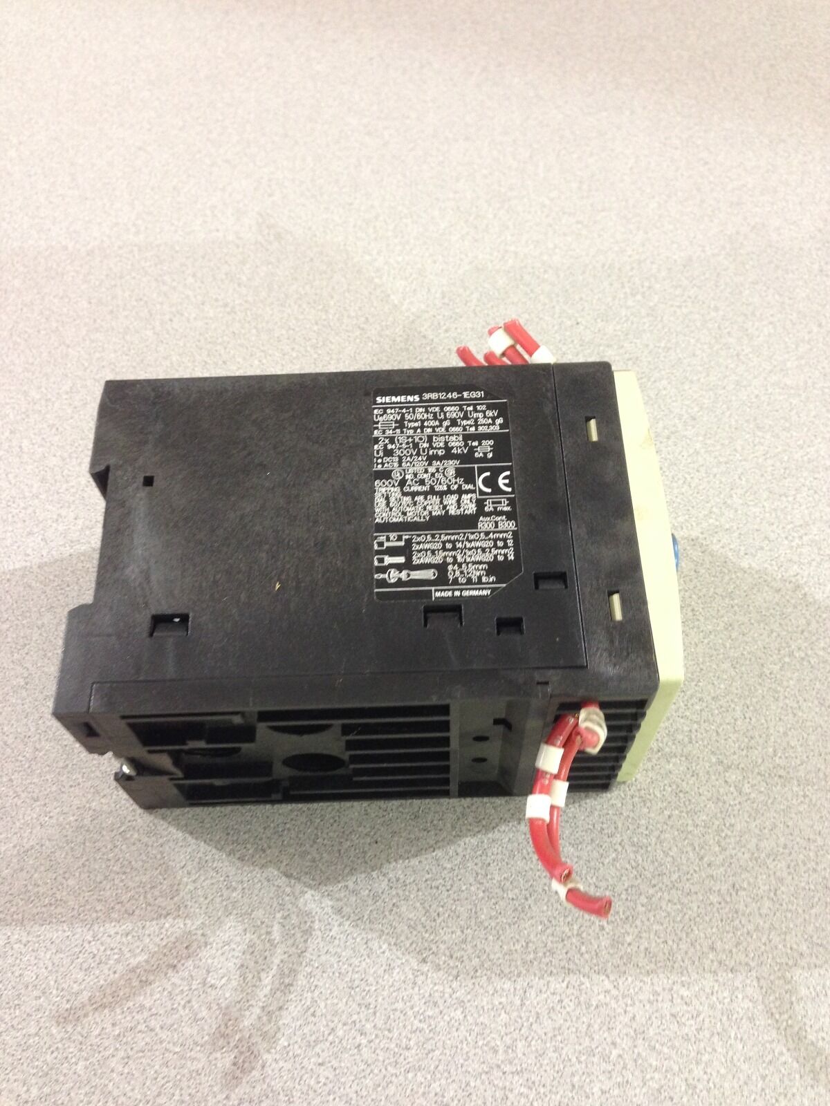 USED SIEMENS OVERLOAD RELAY 3RB1246-1EG31 (E11)