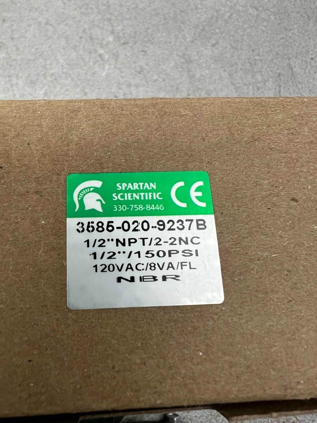NEW IN BOX SPARTAN VALVE NITRILE 3585-020-9237B
