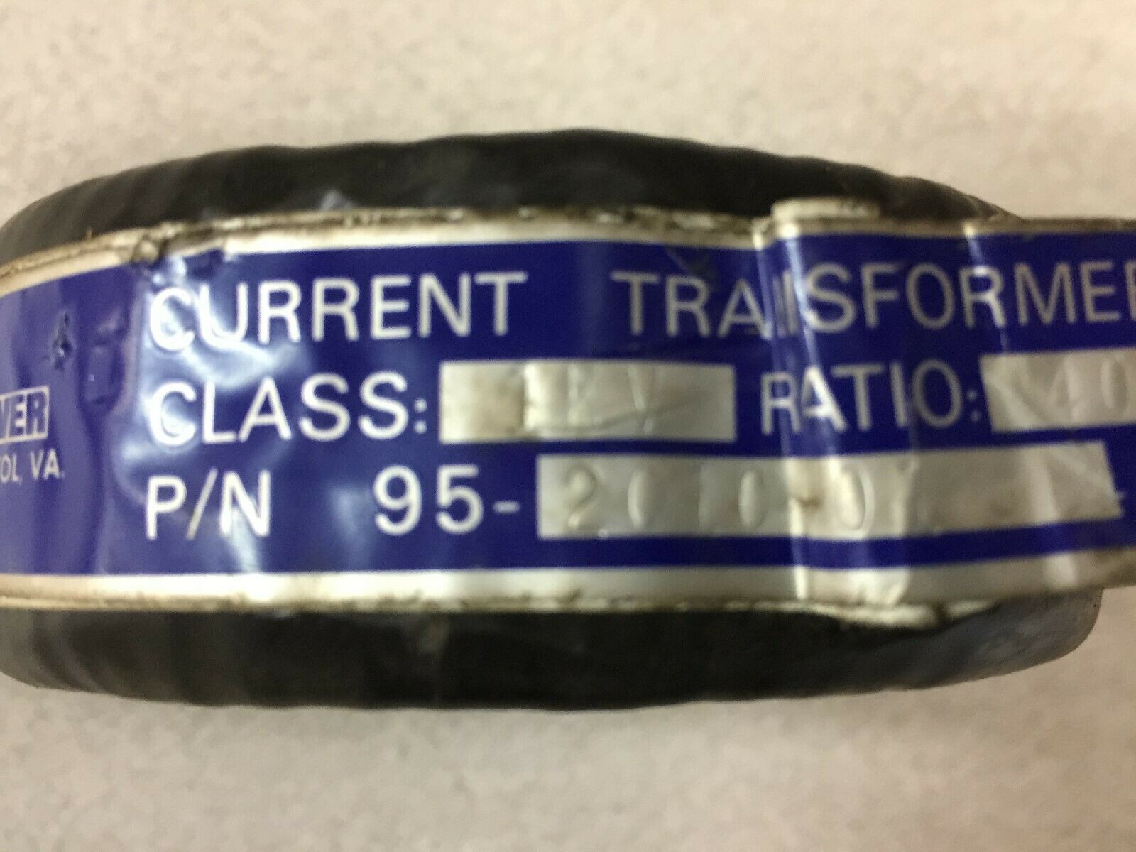 NEW NO BOX LINE POWER 1KV 400/5 CURRENT TRANSFORMER 95-2010-01