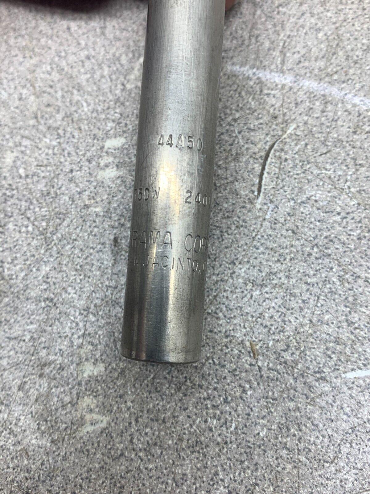 NEW NO BOX RAMA CORP. 240V. HEATER CARTRIDGE 44A50