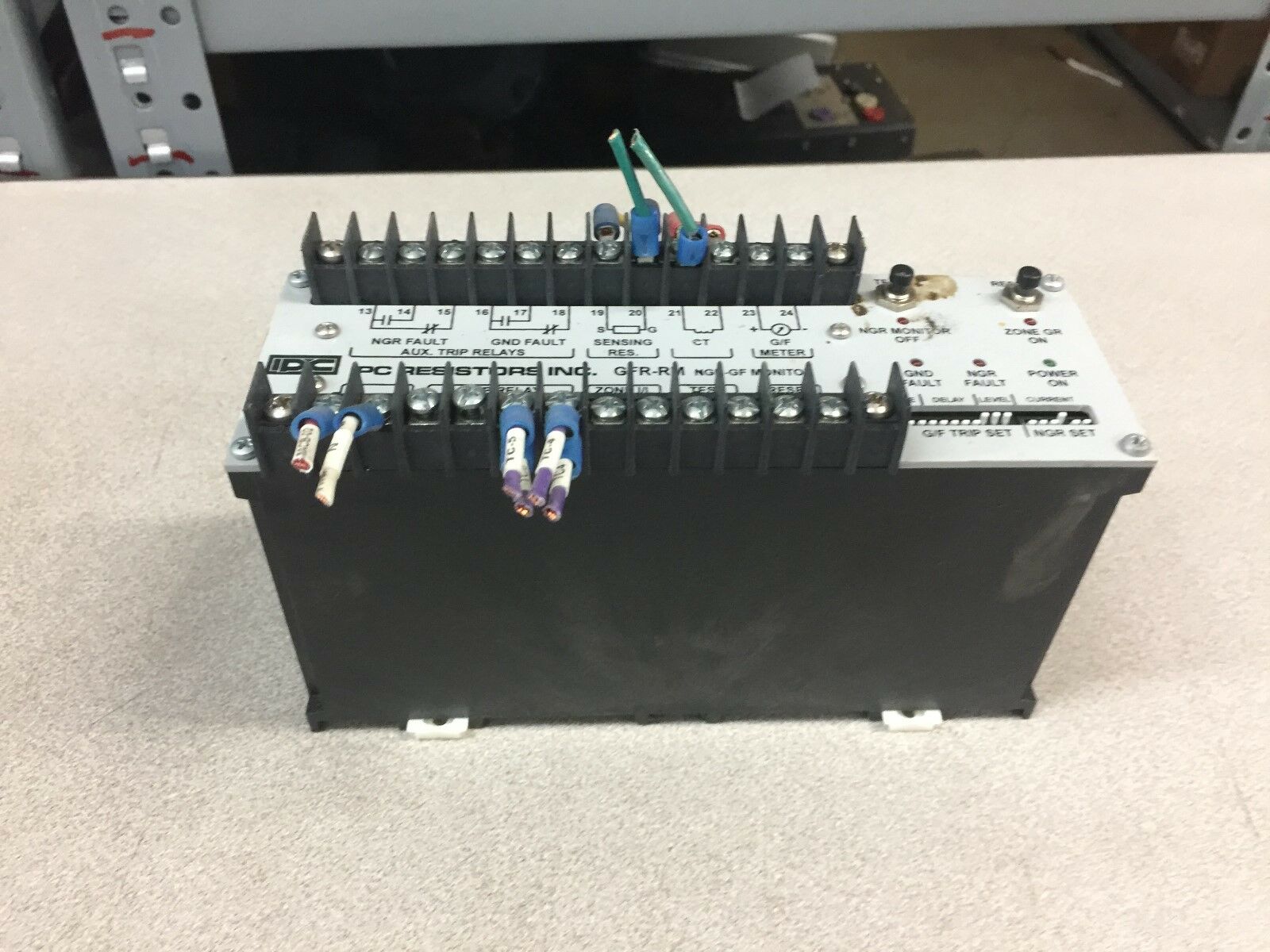 USED IPC RESISTORS INC GROUND FAULT MONITOR RELAY GFR-RM