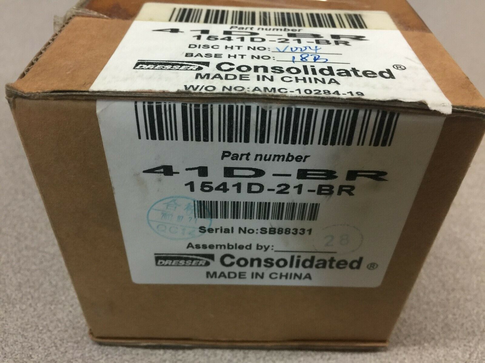 NEW IN BOX CONSOLIDATED 3/4" MNPT 20PSI PRESSURE RELIEF VALVE 1541D-21-BR